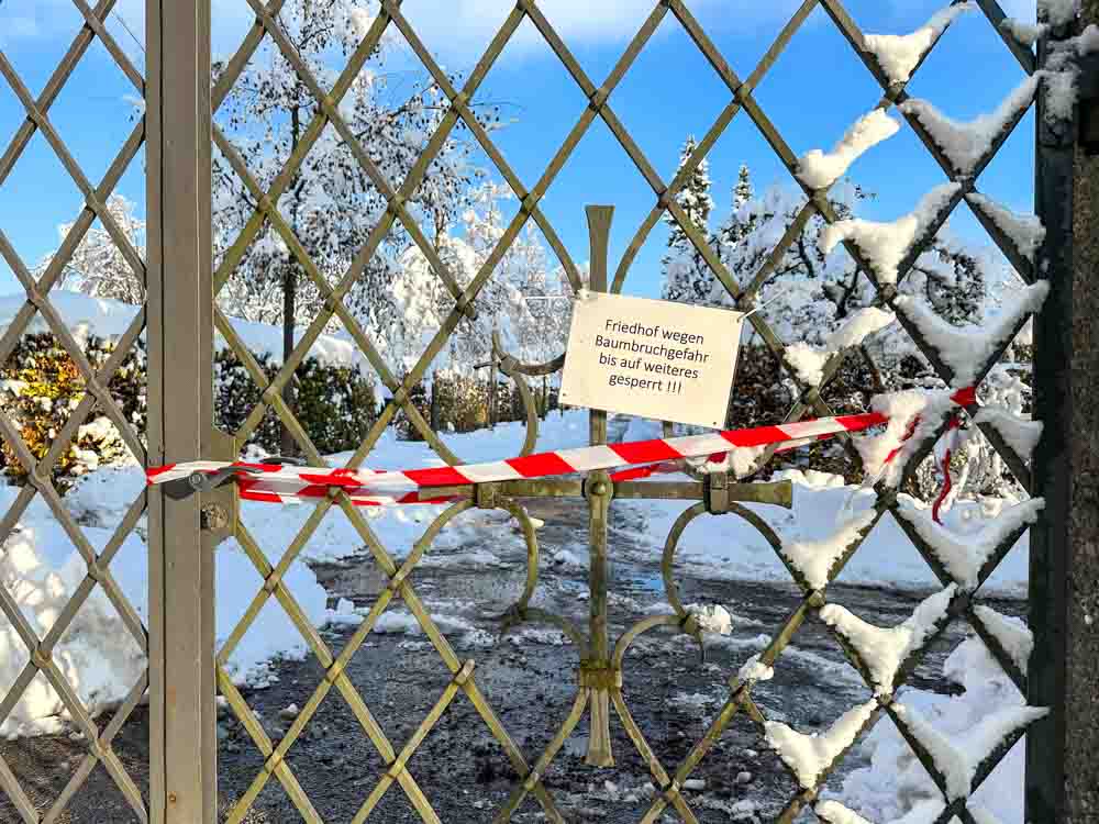 friedhof gesperrt winter©stadttipps rosenheim