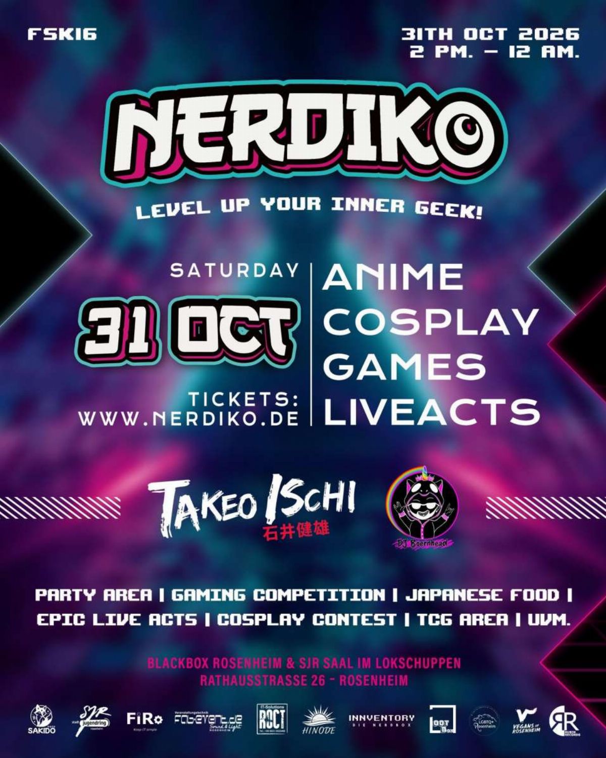 NERDIKO ➜ deine Anime- Gaming-, Cosplay- und Geekparty