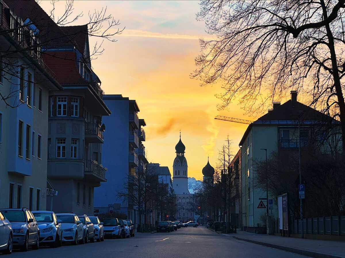 Rosenheim ☀️ Sonnenaufgang 7 Uhr morgens