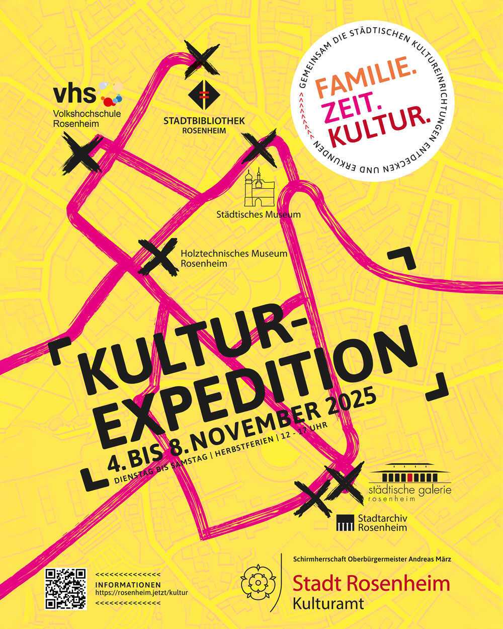 Familie.Zeit.Kultur. Kulturexpedition durch die Kultureinrichtungen