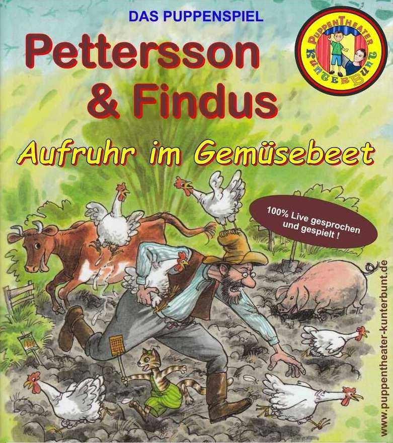 Puppentheater »Pettersson und Findus« Bühne im Lokschuppen