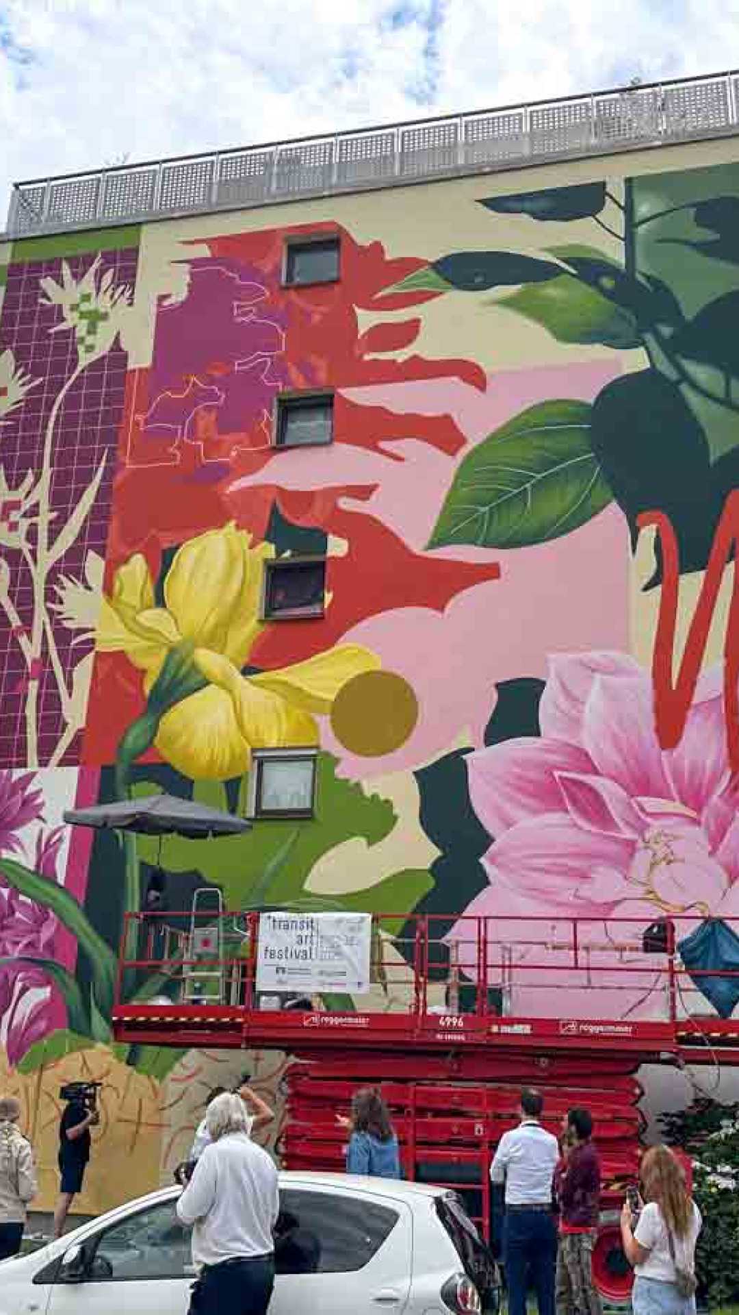 *transit art Wand Ciclope Arte Wohnhaus Schirmbeckstraße