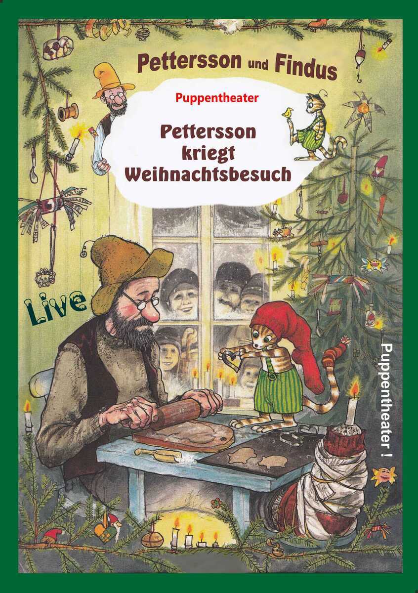 Puppentheater »Pettersson kriegt Weihnachtsbesuch« Bühne im Lokschuppen