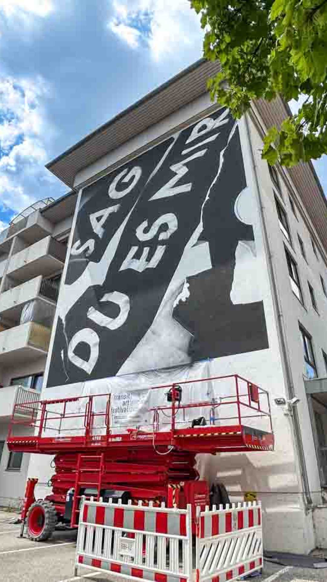 +transit art Wand Georgia Hill Rückseite Spitalstraße 6