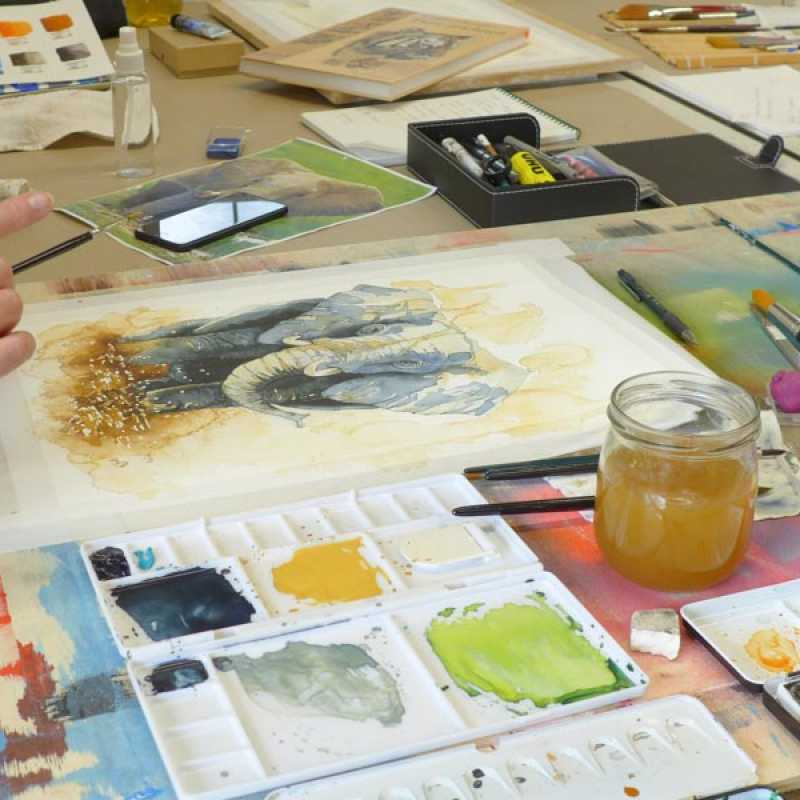 Kunst-Workshop in der Kunstakademie La Cuna del Arte verschenken