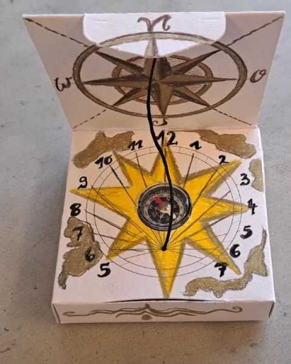 Eigenen Kompass entwerfen im Titanic Workshop im Lokschuppen